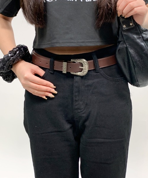 lilful(リルフル)の「ヴィンテージバックルベルト 無地/レオパード(ベルト・レディース・その他1/ブラウン/ブラック/ダークブラウン/その他・F)」の17枚目の写真