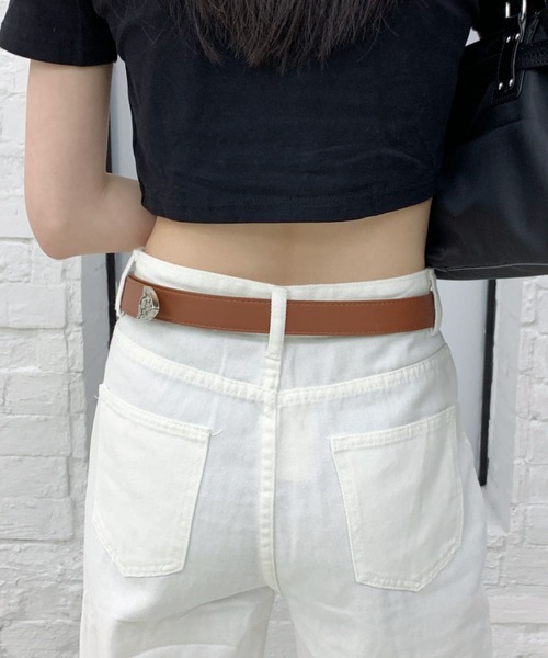 lilful(リルフル)の「ヴィンテージバックルベルト 無地/レオパード(ベルト・レディース・その他1/ブラウン/ブラック/ダークブラウン/その他・F)」の8枚目の写真