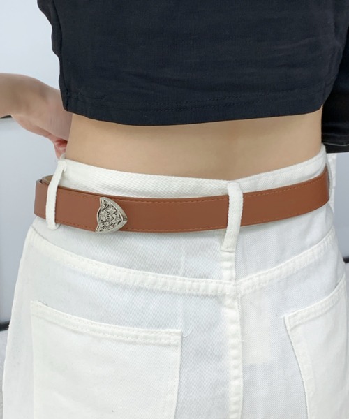 lilful(リルフル)の「ヴィンテージバックルベルト 無地/レオパード(ベルト・レディース・その他1/ブラウン/ブラック/ダークブラウン/その他・F)」の9枚目の写真