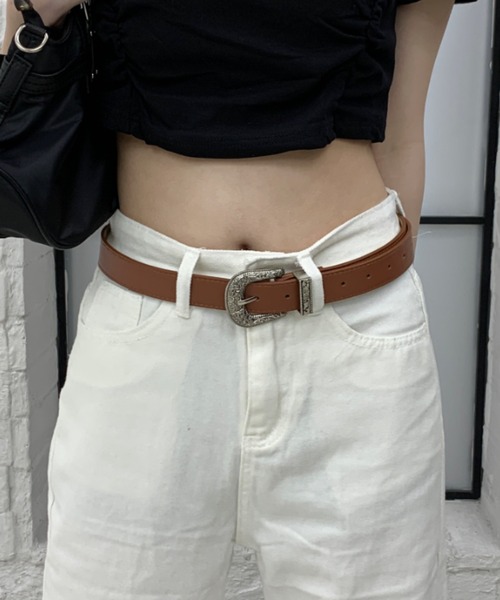 lilful(リルフル)の「ヴィンテージバックルベルト 無地/レオパード(ベルト・レディース・その他1/ブラウン/ブラック/ダークブラウン/その他・F)」の10枚目の写真