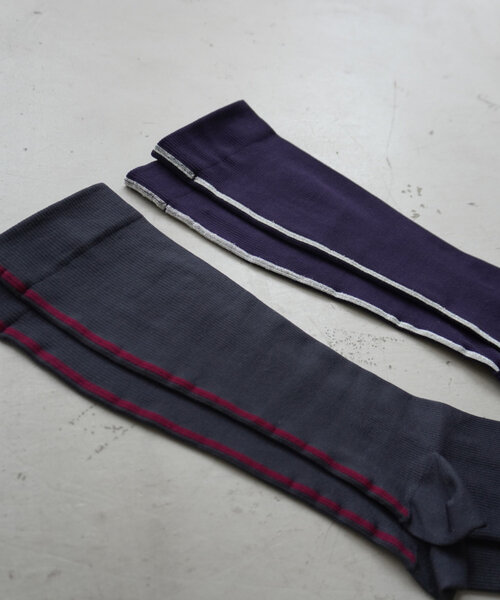 DouDou(ドゥドゥ)の「【WEB限定】MAEE ラインソックス(ソックス/靴下・レディース・ネイビー/チャコールグレー・23)」の7枚目の写真