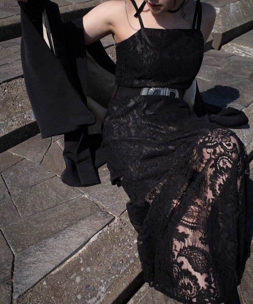 【Mavie..7】スリットキャミワンピース ねおち出品 Mavie..7】スリットキャミワンピース（ワンピース）｜Mavie..7