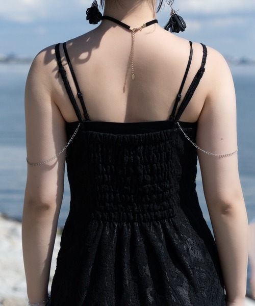 Mavie..7（メヴィセットゥ）の「【Mavie..7】スリットキャミワンピース（ワンピース・レディース・ブラック/その他1・MEDIUM/SMALL）」の12枚目の写真