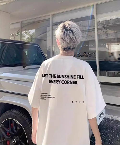 ARCHIVER（アーカイバ）の「【Bz】モノトーンプリントオーバーサイズTシャツ（Tシャツ/カットソー・レディース・ブラック/ホワイト・FREE）」の2枚目の写真