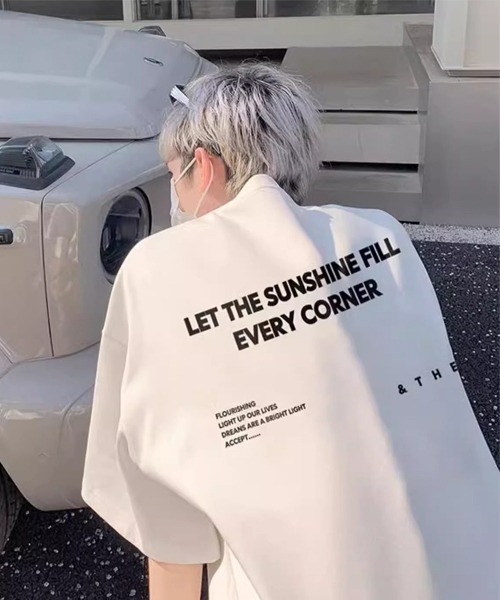 ARCHIVER（アーカイバ）の「【Bz】モノトーンプリントオーバーサイズTシャツ（Tシャツ/カットソー・レディース・ブラック/ホワイト・FREE）」の6枚目の写真