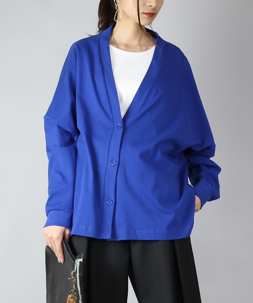 and it_（アンドイット）の「ワイドシルエットカーディガン（カーディガン/ボレロ・レディース・アイボリー/ブラック/モカ/ロイヤルブルー/ナチュラル・M-L）」の22枚目の写真