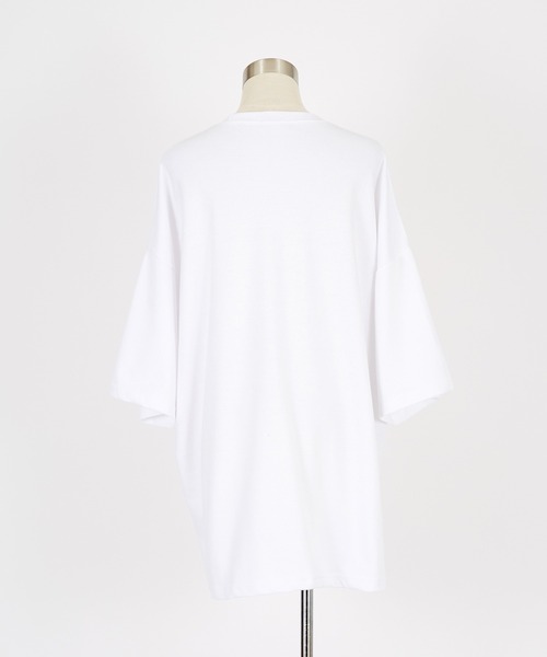 a.p.o.v.（エーピーオービー）の「a.p.o.v. レトロパンキッシュコラージュプリントオーバーサイズTシャツ（Tシャツ/カットソー・メンズ・ホワイト/ブラック・ONESIZE）」の9枚目の写真