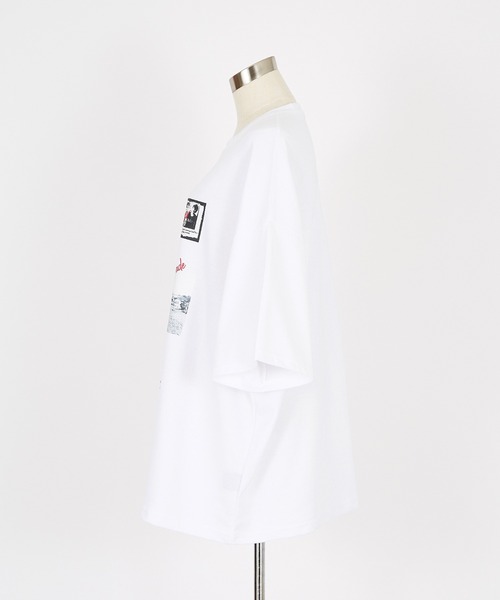 a.p.o.v.（エーピーオービー）の「a.p.o.v. レトロパンキッシュコラージュプリントオーバーサイズTシャツ（Tシャツ/カットソー・メンズ・ホワイト/ブラック・ONESIZE）」の10枚目の写真