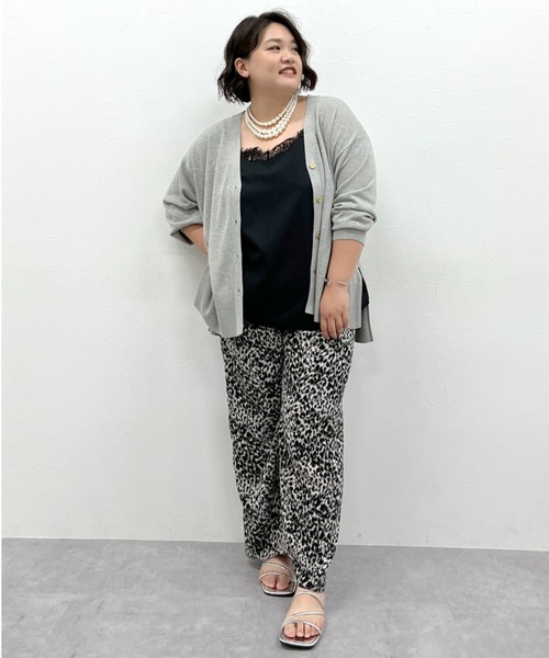 CHIC STYLE（シックスタイル）の「ストライプキャミソール＜大きいサイズ有＞シックスタイル（キャミソール・レディース・グレー系/ブラック系・L/M/5L/4L/3L/LL）」の7枚目の写真