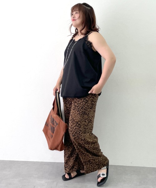 CHIC STYLE（シックスタイル）の「ストライプキャミソール＜大きいサイズ有＞シックスタイル（キャミソール・レディース・グレー系/ブラック系・L/M/5L/4L/3L/LL）」の11枚目の写真