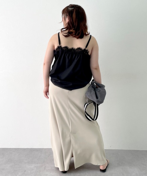 CHIC STYLE（シックスタイル）の「ストライプキャミソール＜大きいサイズ有＞シックスタイル（キャミソール・レディース・グレー系/ブラック系・L/M/5L/4L/3L/LL）」の19枚目の写真