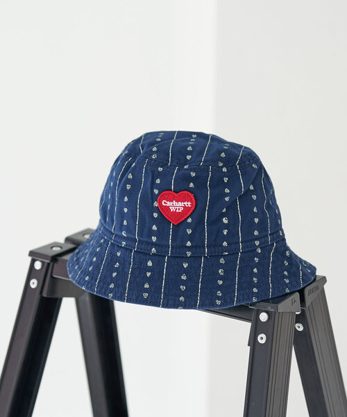 Carhartt WIP(カーハートダブリューアイピー)の「【Carhartt WIP/カーハート ダブリューアイピー】DREWE BUCKET HAT(キャップ・レディース・ブラック/オフホワイト/ネイビー・MEDIUM)」の1枚目の写真