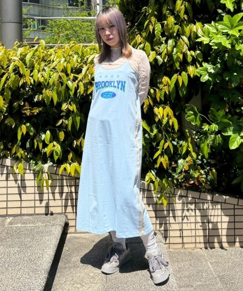 Candy Stripper(キャンディストリッパー)の「BROOKL YN CAMI ワンピース(ワンピース・レディース・ブラック/ライトブルー/オフホワイト/グリーン・FREE)」の15枚目の写真