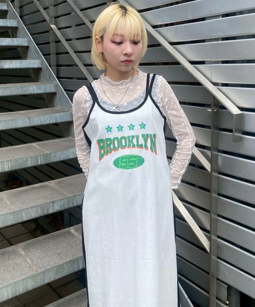 Candy Stripper(キャンディストリッパー)の「BROOKL YN CAMI ワンピース(ワンピース・レディース・ブラック/ライトブルー/オフホワイト/グリーン・FREE)」の20枚目の写真