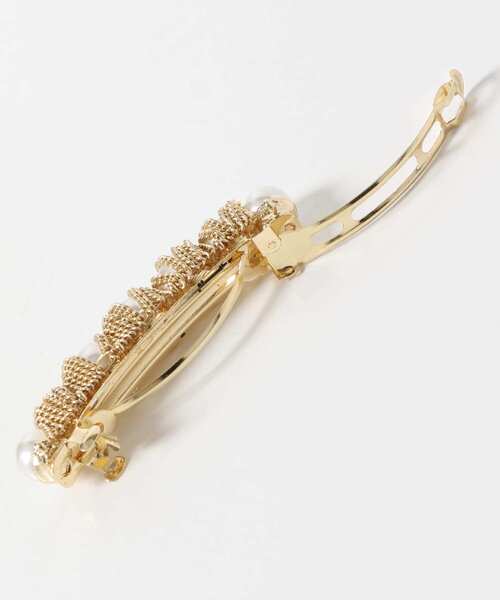 SMELLY（スメリー）の「パールチェーンバレッタ（バレッタ/ヘアクリップ・レディース・ゴールド系その他・-）」の7枚目の写真