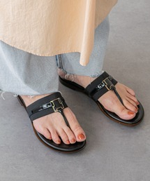 【ITALIAN SHOEMAKERS】スクエアメタルトングミュール(952320)