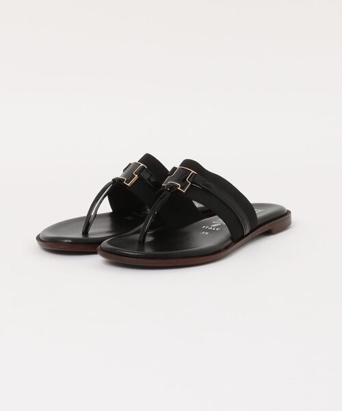 ITALIAN SHOEMAKERS(イタリアンシューメーカー)の「【ITALIAN SHOEMAKERS】スクエアメタルトングミュール(952320)(サンダル・レディース・ベージュ系その他/ブラック系その他・35/36/37/38/39)」の6枚目の写真