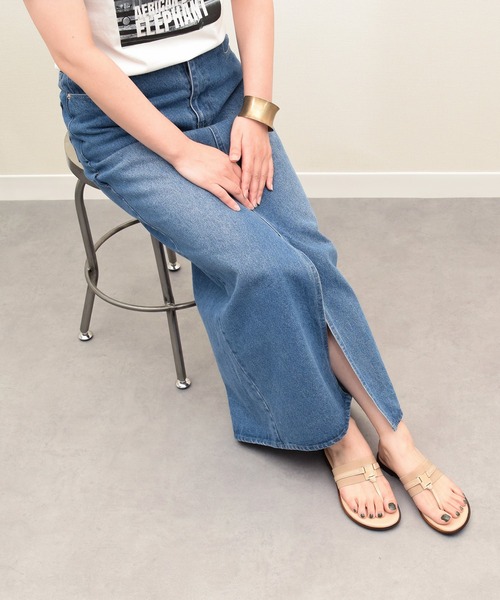 ITALIAN SHOEMAKERS(イタリアンシューメーカー)の「【ITALIAN SHOEMAKERS】スクエアメタルトングミュール(952320)(サンダル・レディース・ベージュ系その他/ブラック系その他・35/36/37/38/39)」の8枚目の写真