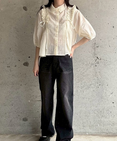 merrylatte（メリーラテ）の「ボリュームフリルブラウス（シャツ/ブラウス・レディース・アイボリー・FREE）」の22枚目の写真