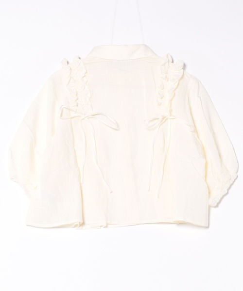 merrylatte（メリーラテ）の「ボリュームフリルブラウス（シャツ/ブラウス・レディース・アイボリー・FREE）」の6枚目の写真