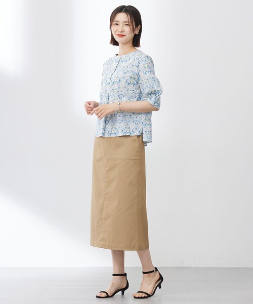 J.PRESS(ジェイプレス)の「【洗える】LIBERTY ボートネック ブラウス(シャツ/ブラウス・レディース・ピンク系5/ブルー系5・9/11)」の4枚目の写真