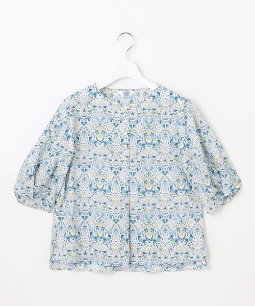 J.PRESS(ジェイプレス)の「【洗える】LIBERTY ボートネック ブラウス(シャツ/ブラウス・レディース・ピンク系5/ブルー系5・9/11)」の9枚目の写真