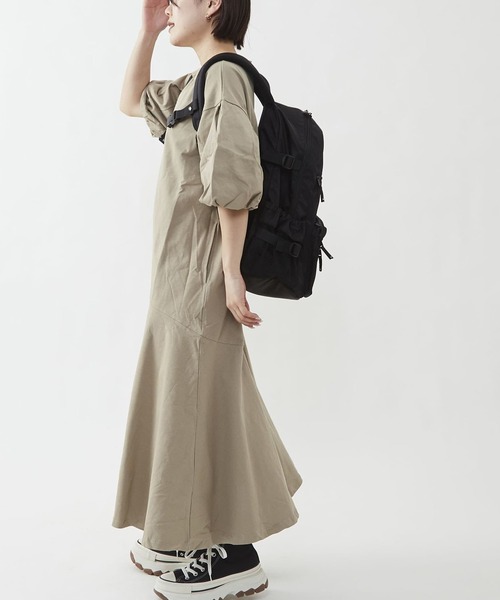 CONVERSE TOKYO（コンバーストウキョウ）の「MESH POCKET NYLON BACKPACK（バックパック/リュック・レディース・グレー/ブラック・FREE）」の7枚目の写真