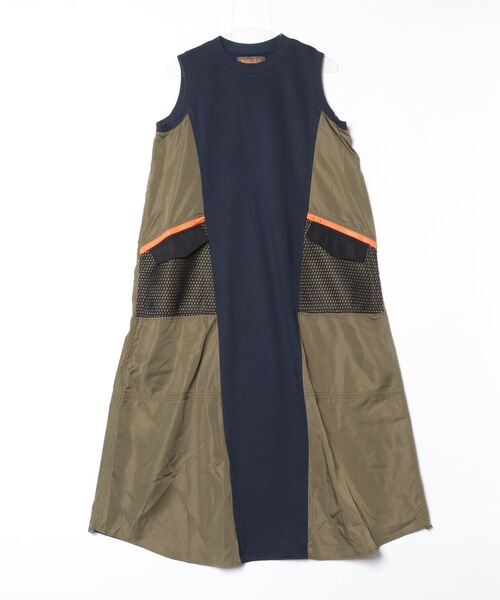 Risley（リズレー）の「Risley/リズレー/ミリタリーワンピース（ワンピース・レディース・グレー/ネイビー・F）」の2枚目の写真