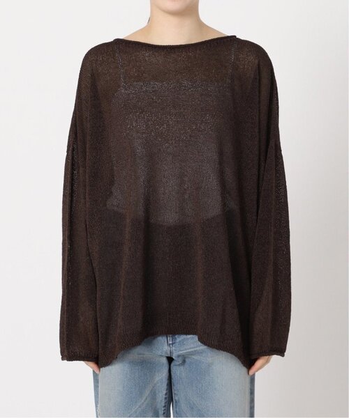 ★即納★ウォッシャブルニュアンスワイドプルオーバー　ブラウン FRAMeWORK（フレームワーク）の「≪追加≫ウォッシャブル