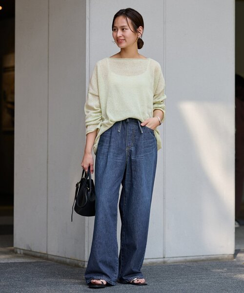 ≪新色追加≫ウォッシャブルニュアンスワイドプルオーバー2（ニット