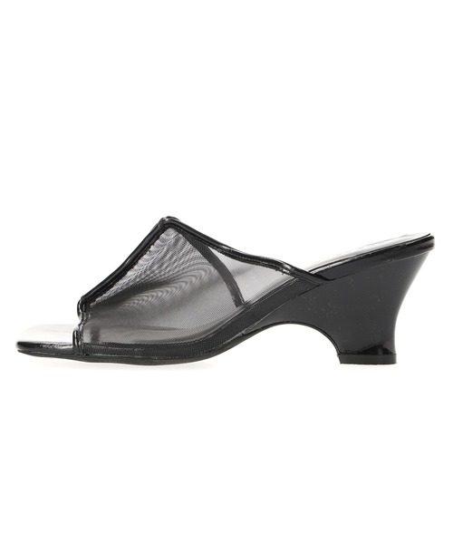 ROSE BUD（ローズバッド）の「WEDGE TULLE SANDAL（サンダル・レディース・シルバー/ブラウン/ブラック・25cm/24cm/23cm）」の2枚目の写真