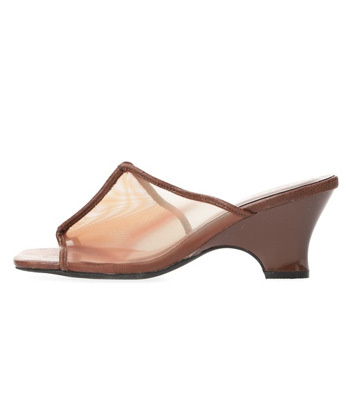 ROSE BUD（ローズバッド）の「WEDGE TULLE SANDAL（サンダル・レディース・シルバー/ブラウン/ブラック・25cm/24cm/23cm）」の7枚目の写真