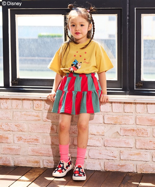 MARKEY'S（マーキーズ）の「ストライプミニスカート（スカート・キッズ・レッド/グリーン/ブラック・XS/S/M/L）」の11枚目の写真