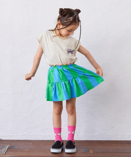 8YARDS グリーンスカート M 8YARDS / Tagline Trimmed Skirt