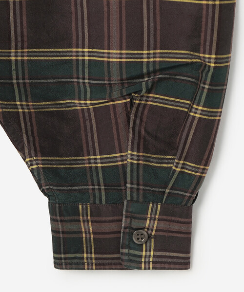 Vetra ウール チェックシャツ Bshop セール】078 CITE | シルクチェック オープンカラーシャツ MEN