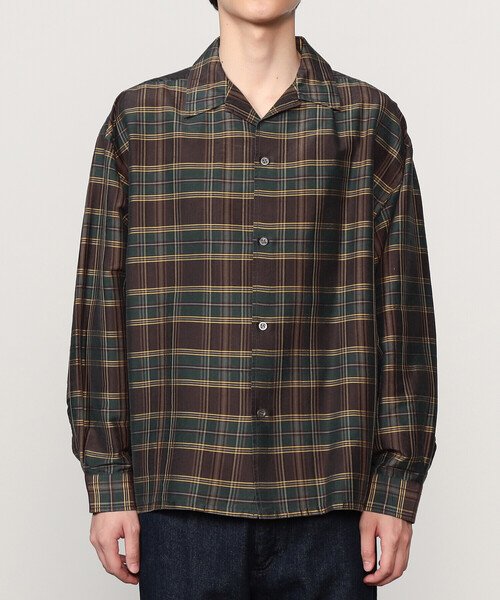 WITH OR WITHOUT シャツ Long Sleeve Silk Shirt/ロングスリーブ