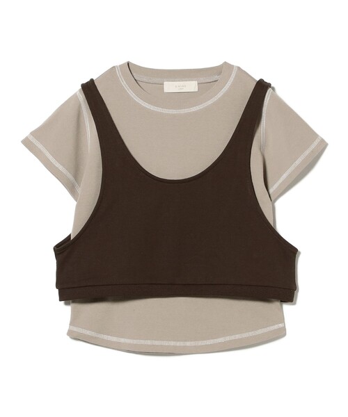 B:MING by BEAMS(ビーミングバイビームス)の「【セットアイテム】レイヤード キャミ × プルオーバー(Tシャツ/カットソー・レディース・ブラック/ブラウン系その他2・ONE SIZE)」の17枚目の写真
