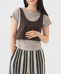 B:MING by BEAMS | 【セットアイテム】レイヤード キャミ × プルオーバー(Tシャツ/カットソー)