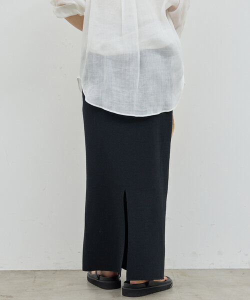 GALLARDAGALANTE（ガリャルダガランテ）の「【セットアップ対応】リブタイトスカート（スカート・レディース・ベージュ/ブラック・FREE）」の5枚目の写真