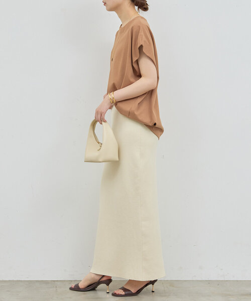 GALLARDAGALANTE（ガリャルダガランテ）の「【セットアップ対応】リブタイトスカート（スカート・レディース・ベージュ/ブラック・FREE）」の21枚目の写真