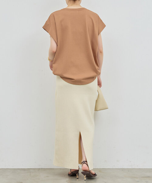 GALLARDAGALANTE（ガリャルダガランテ）の「【セットアップ対応】リブタイトスカート（スカート・レディース・ベージュ/ブラック・FREE）」の22枚目の写真