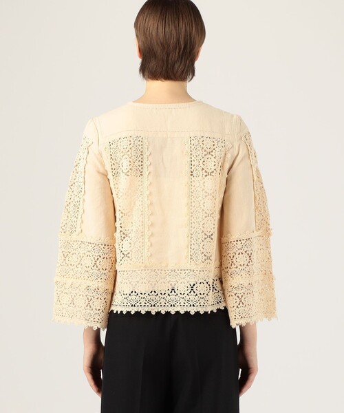 BY MALENE BIRGER（バイマレーネビルガー）の「BY MALENE BIRGER DONNA レースエンブロイダリーブラウス（シャツ/ブラウス・レディース・ライトベージュ/ブラック・34）」の10枚目の写真