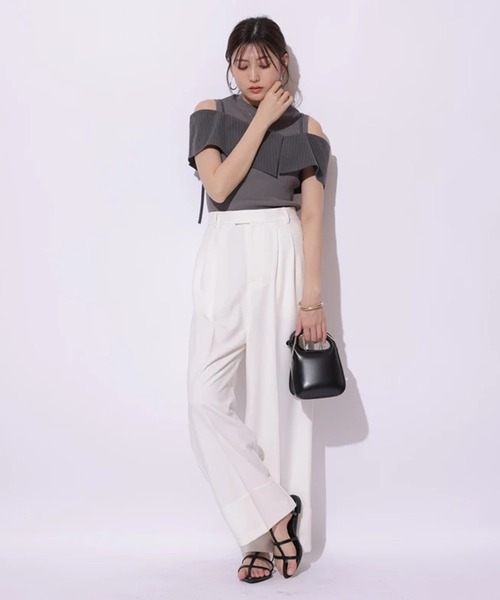 大人上品なおすすめコーデ Mystrada（マイストラーダ）の「カーブパンツ（その他パンツ パンツ
