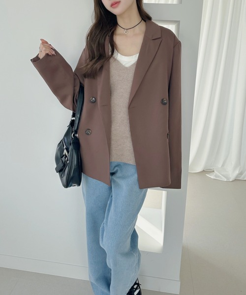 Beststore(ベストストア)の「Vネックニットベスト レディース 重ね着 ゆったり 体型カバー オフィスカジュアル きれいめ ナチュラル(ベスト・レディース・ブラック/アイボリー/ブラウン/ライトグレー/モカ/イエロー・FREE)」の19枚目の写真