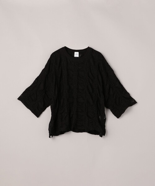 coen(コーエン)の「レースライクカットソードロストTシャツ(Tシャツ/カットソー・レディース・オフホワイト/ブラック・FREE)」の14枚目の写真