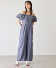 Jayro（ジャイロ）の「2WAYオフショルパフスリーブオールインワン（つなぎ/オールインワン）」