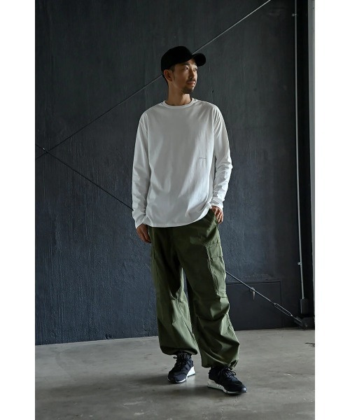 funda mine（ファンダマイン）の「【日本製】UNISEX マインドロングTシャツ（Tシャツ/カットソー・メンズ・ホワイト・02）」の3枚目の写真