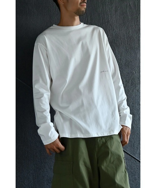 funda mine（ファンダマイン）の「【日本製】UNISEX マインドロングTシャツ（Tシャツ/カットソー・メンズ・ホワイト・02）」の8枚目の写真