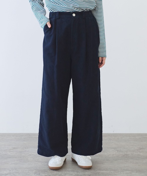 bulle de savon(ビュルデサボン)の「モールスキン パンツ(その他パンツ・レディース・ネイビー・FREE)」の1枚目の写真