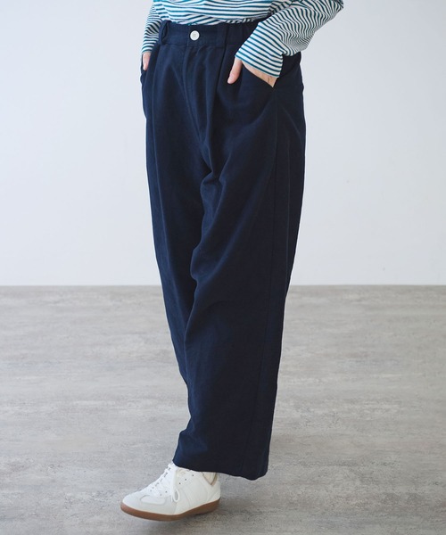 bulle de savon(ビュルデサボン)の「モールスキン パンツ(その他パンツ・レディース・ネイビー・FREE)」の2枚目の写真